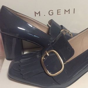 Italian Patent Leather Heeled loafers